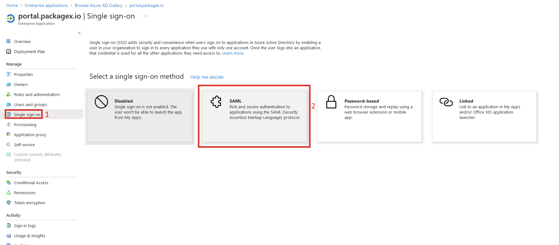 How to enable user authentication via Azure SSO?